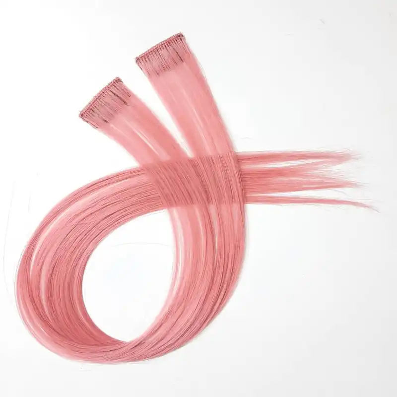 اکستنشن مو زنانه مدل فانتزی صاف بسته 2 عددی