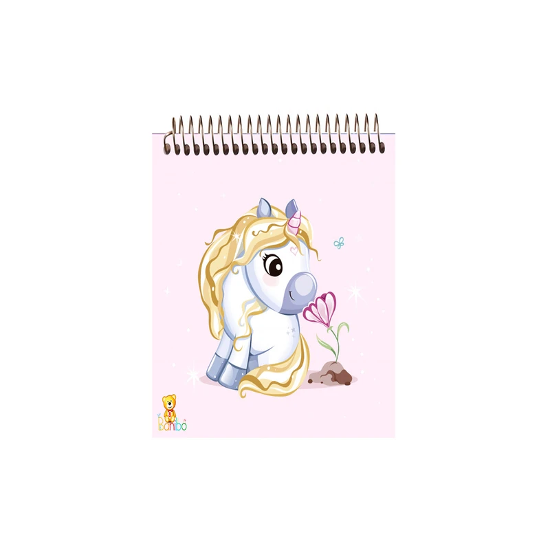 دفتر نقاشی 50 برگ بانیبو مدل  یونیکورن کد 573