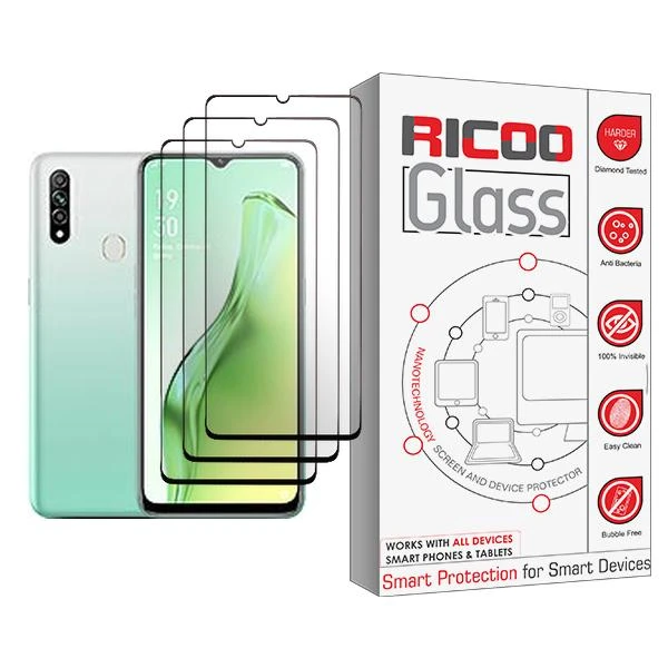 محافظ صفحه نمایش ریکو مدل Ricoo Glass MIX003 مناسب برای گوشی موبایل اوپو A31 بسته سه عددی