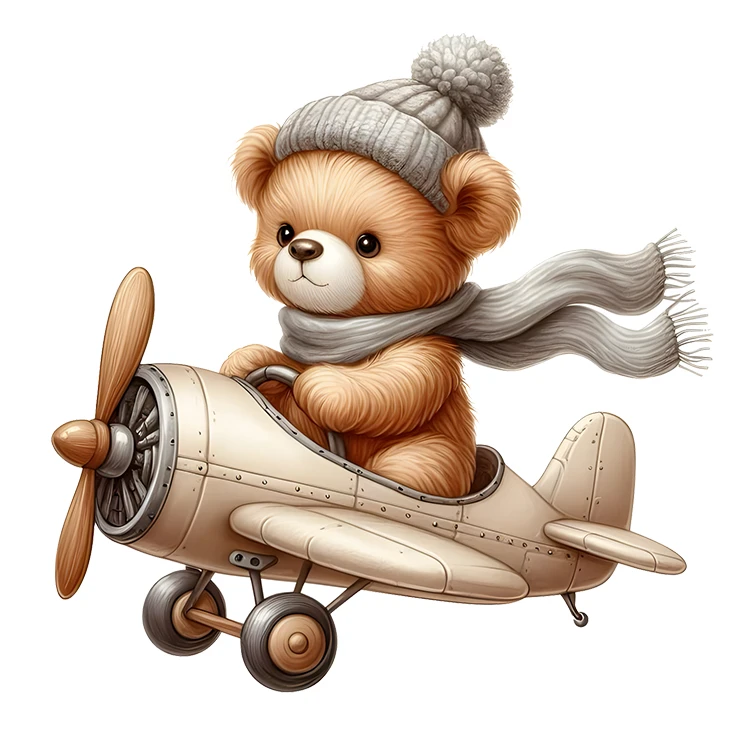 استیکر پارچه و لباس پاد آفرین مدل کارتونی طرح خرس تدی کد S3883