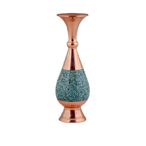 گلدان فیروزه کوبی آقاجانی مدل F013 کد 16