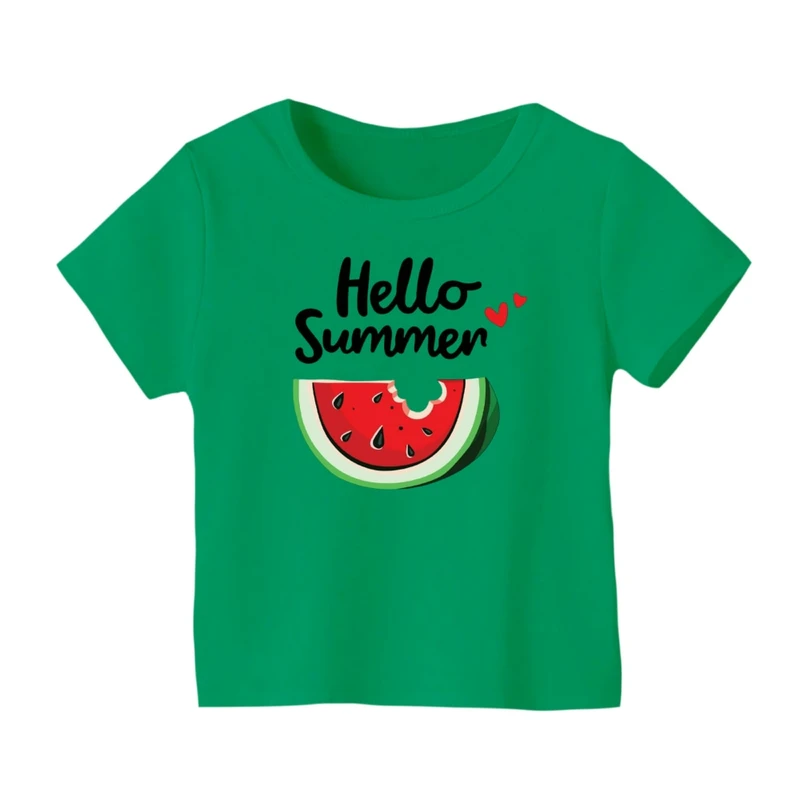 تی شرت آستین کوتاه بچگانه مدل هندوانه یلدایی کد 13