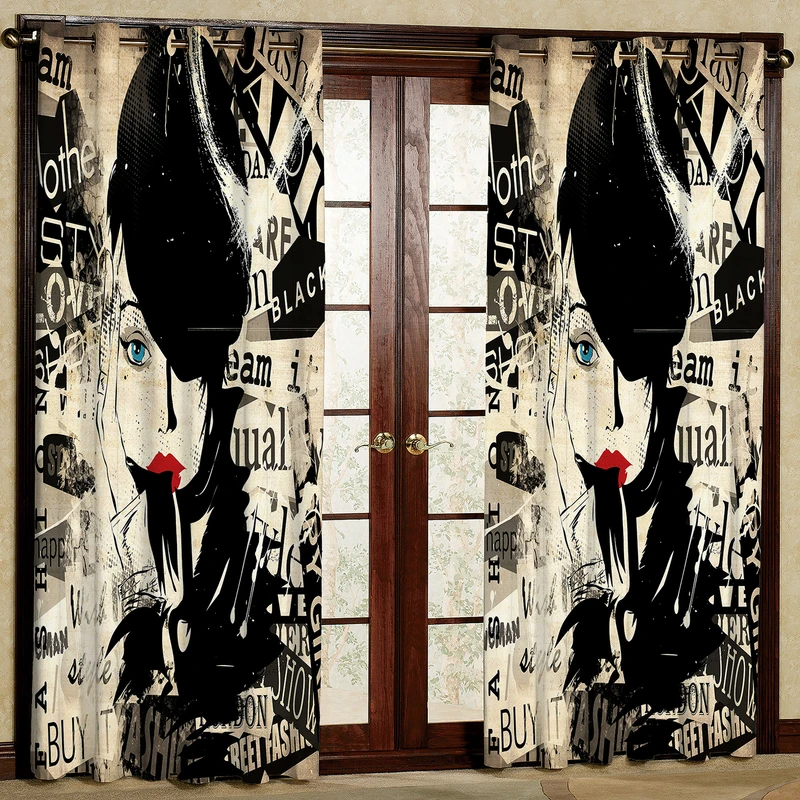 پرده مدل مخمل پانچی کد 2058T2 سایز 200x140 سانتی متر