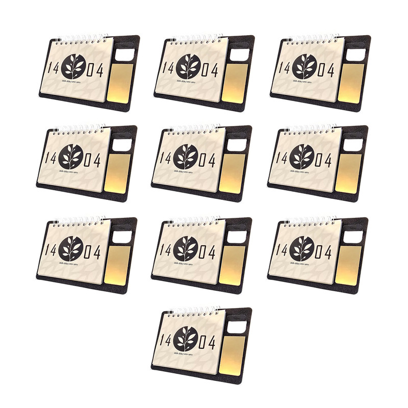 تقویم رومیزی فلزی سال 1404 مدل سایه بسته 10 عددی