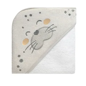 حوله پالتویی کودک کیکابو مدل seally me سایز 90x90 سانتی متر