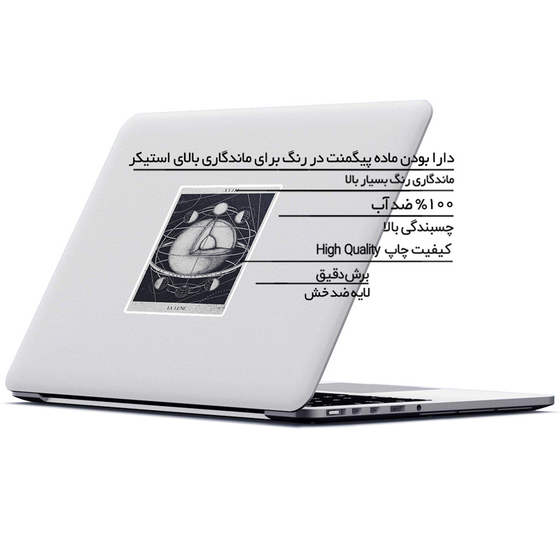 استیکر لپ تاپ ماسا دیزاین طرح هسته مدل STK1036