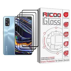 Ricoo Ricoo Glass MIX003 Screen Protector For Realme 7 Pro Pack Of 3