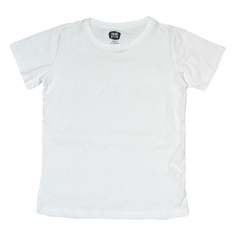 تی شرت آستین کوتاه دخترانه یانگ استایل مدل ساده