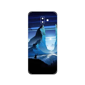MAHOOT Blue Mountains Digital Art Cover Sticker for Samsung Galaxy J6 Plus