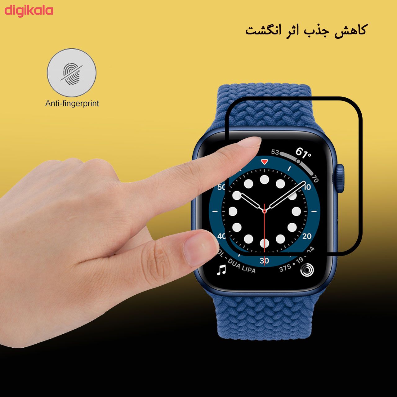 محافظ صفحه نمایش 5D لایونکس مدل USS مناسب برای اپل واچ 40 میلی متری بسته دو عددی main 1 3