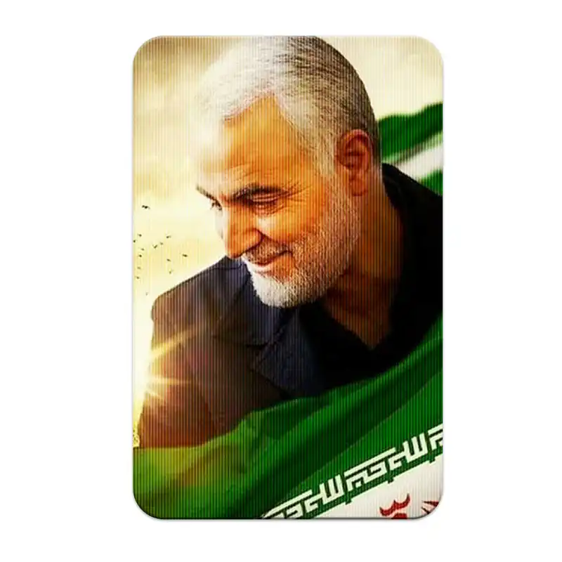 استیکر کارت پرمانه طرح حاج قاسم سلیمانی کد pm3d.4537