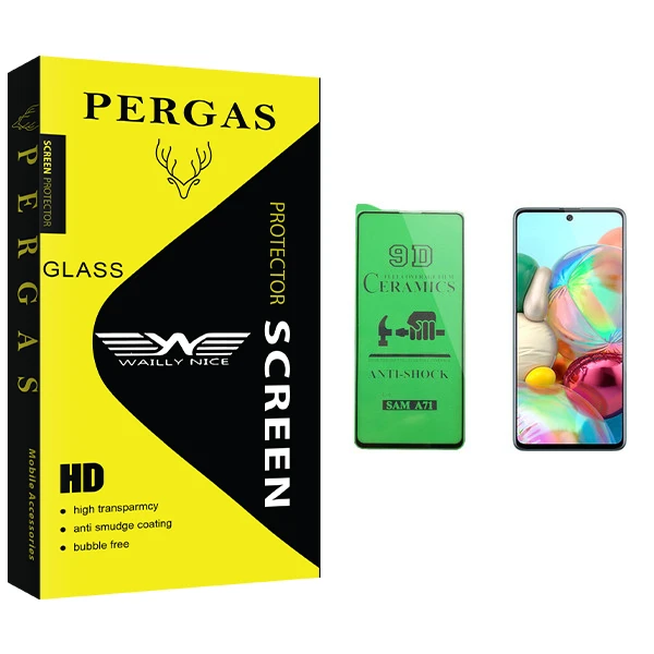 محافظ صفحه نمایش سرامیکی وایلی نایس مدل Pergas Glass مناسب برای گوشی موبایل سامسونگ Galaxy A71