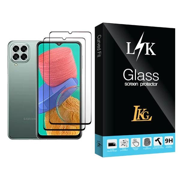 محافظ صفحه نمایش سرامیکی ال کا جی مدل LK Glass2 مناسب برای گوشی موبایل سامسونگ Galaxy M33 بسته دو عددی