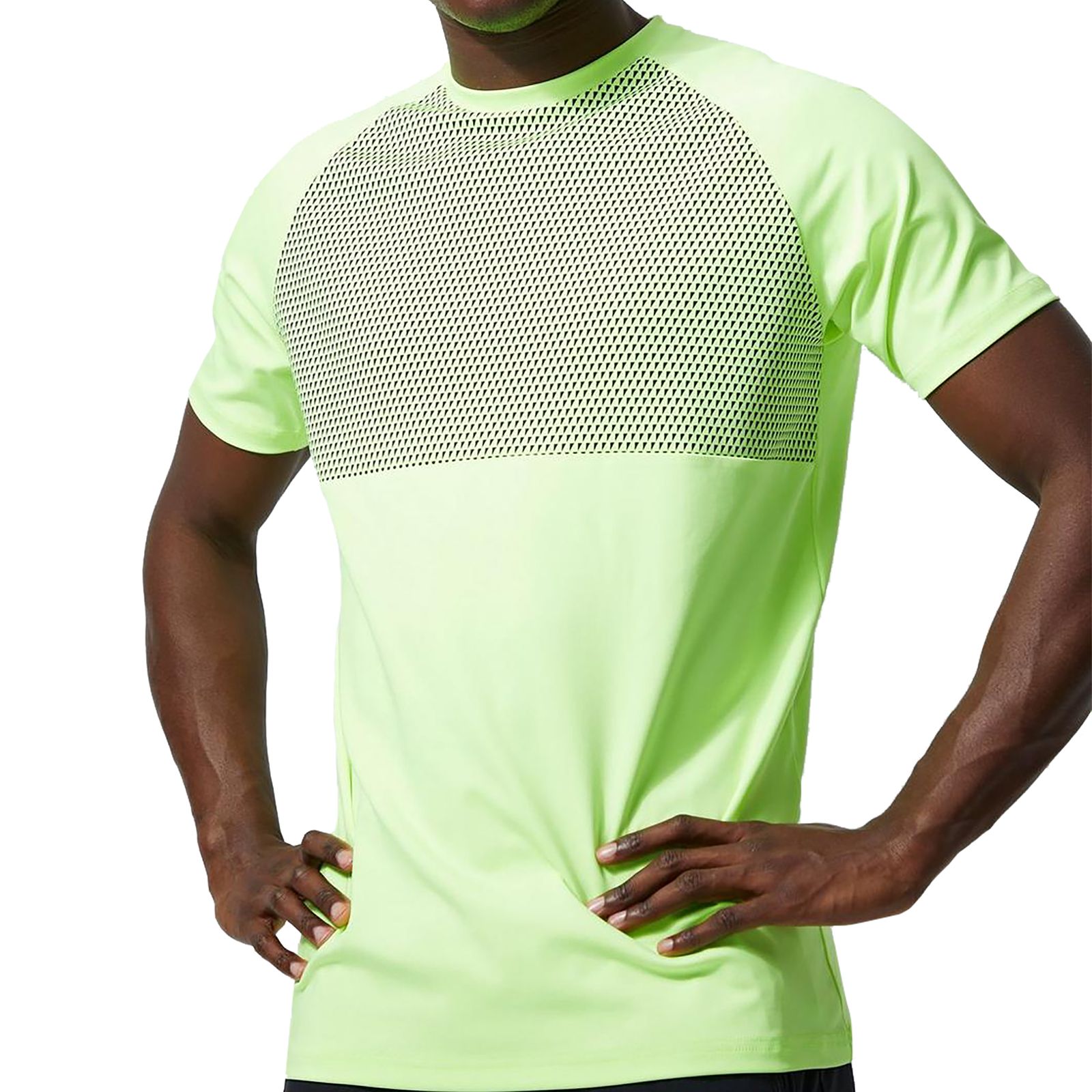 تی شرت  آستین کوتاه ورزشی مردانه نوزده نودیک مدل TS1970 GPH -  - 1