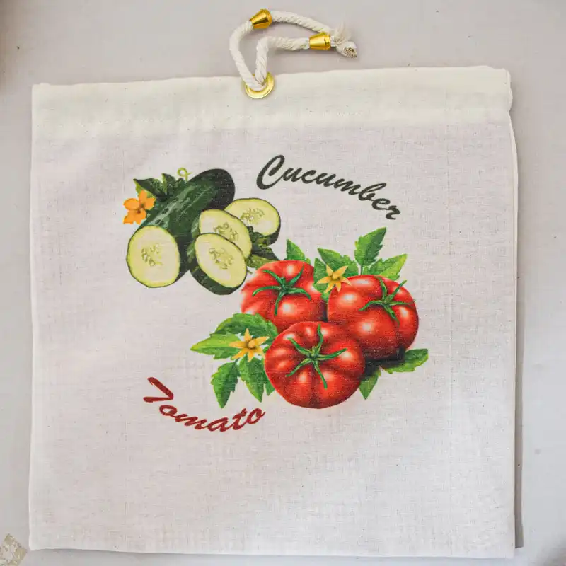 کیسه نان و سبزی مدل گوجه و خیار