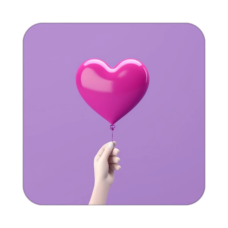 زیر لیوانی کاکتی طرح عاشقانه مدل mp38210