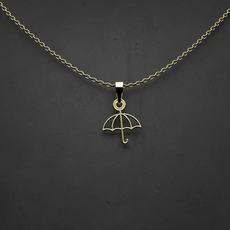 گردنبند طلا 18 عیار زنانه مدوپد مدل چتر کد DD2-1-1082