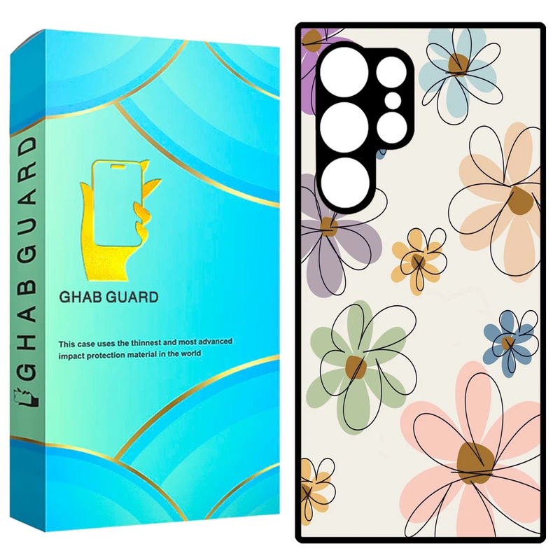 کاور قاب گارد طرح گل مدل GCHPS23U مناسب برای گوشی موبایل سامسونگ Galaxy S23 Ultra 5G