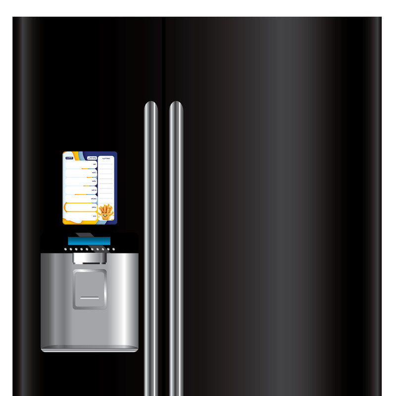 تخته وایت برد لاژید مدل برنامه ریزی غذایی سایز 14x18 سانتی متر