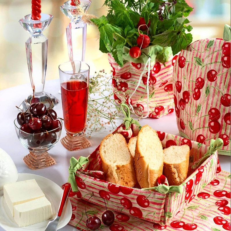 ست دمکنی 3 تکه رزین تاژ مدل گیلاس کشدار