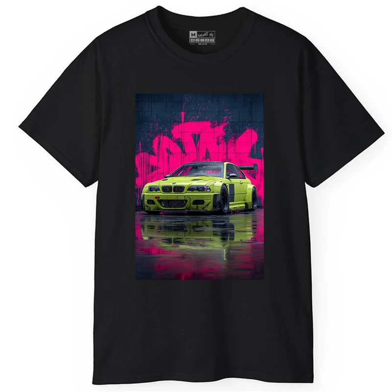   تی‌ شرت آستین کوتاه یقه گرد مردانه پاد آفرین مدل ماشین اسپرت کد 1732