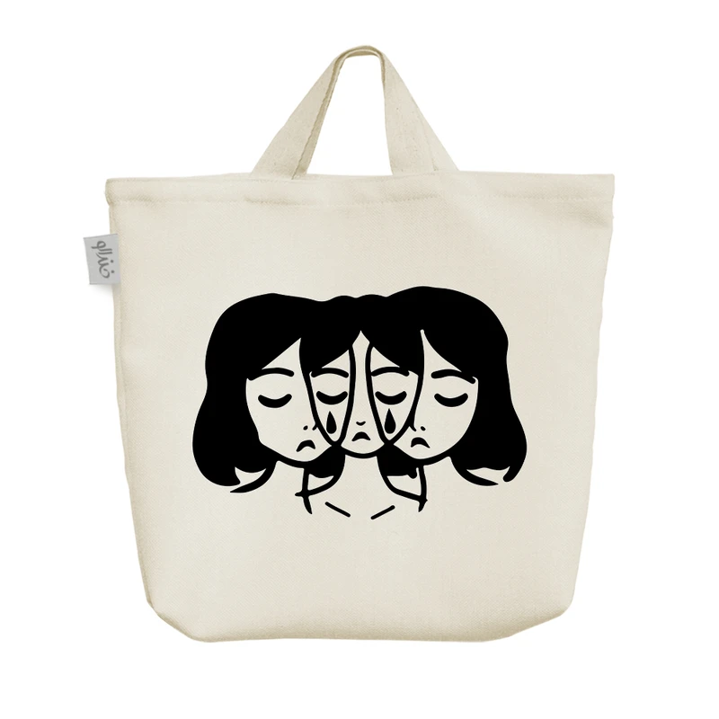 ساک خرید خندالو مدل پرتره سه گانه کد 8438