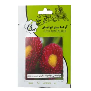 بذر‌گل مینا چمنی پاکوتاه قرمز آرکا بذرایرانیان کد A42