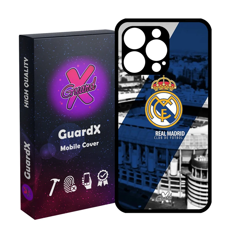 کاور گارد ایکس طرح Real Madrid مدل Glass10054 مناسب برای گوشی موبایل اپل iPhone 13 Pro
