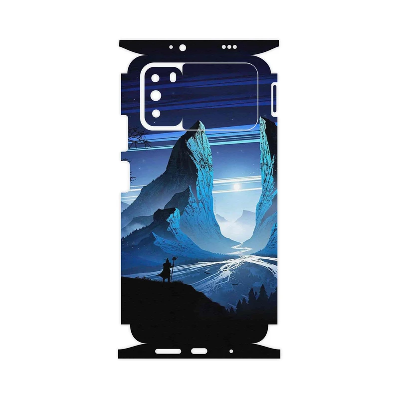 برچسب پوششی ماهوت مدل Blue Mountains Digital Art-FullSkin مناسب برای گوشی موبایل شیائومی Poco M3