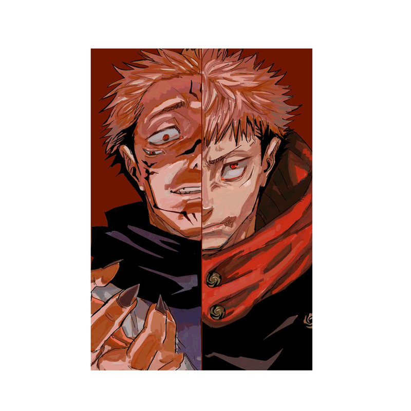 استیکر لپ تاپ و موبایل مدل انیمه طرح جوجوتسو کایسن ایتادوری یوجی jujutsu kaisen yuji itadori کد 523