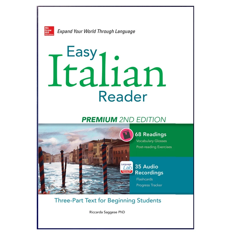 کتاب Easy Italian Reader Premium 2nd Edition اثر Riccarda Saggese PHD انتشارات هدف نوین