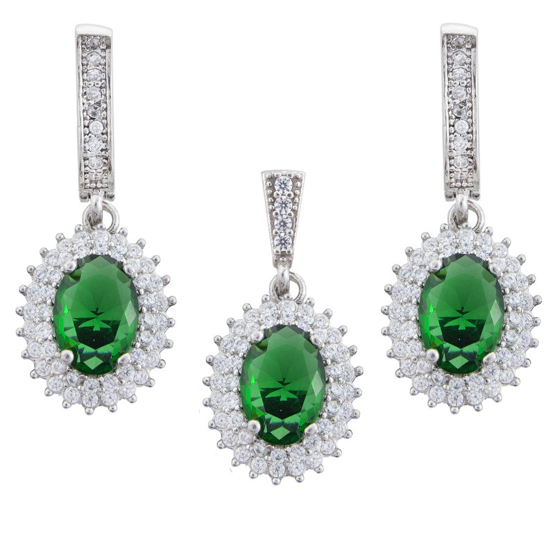 نیم ست نقره زنانه مدل AVN-N223