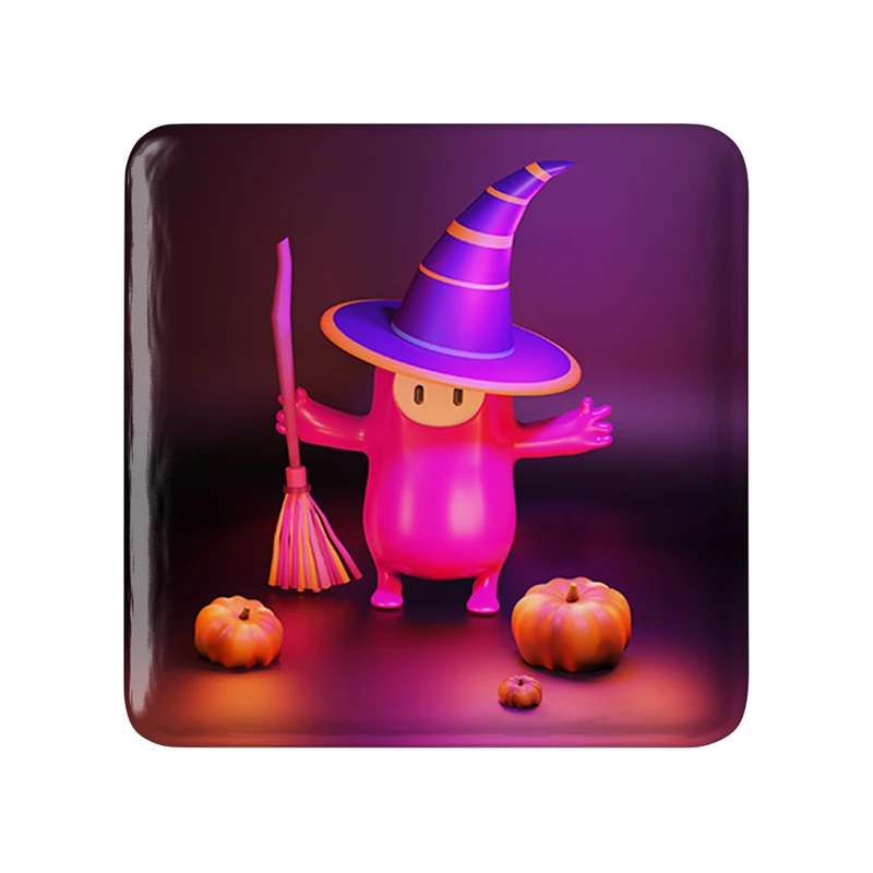 مگنت خندالو طرح بازی فال گایز (Fall Guys) مدل مربعی کد 32803