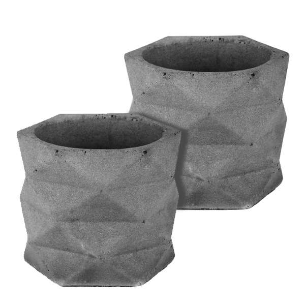 گلدان مدل هگزا بسته 2 عددی گلدان مدل هگزا بسته 2 عددی