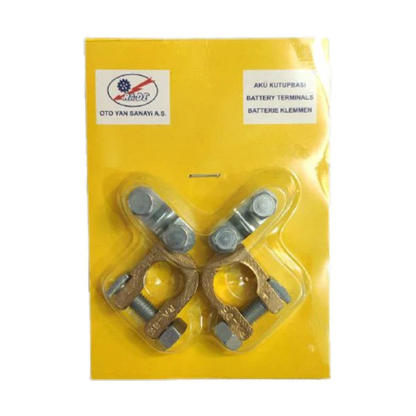 بست الکترود باتری را-دی مدل برنجی مجموعه دو عددی