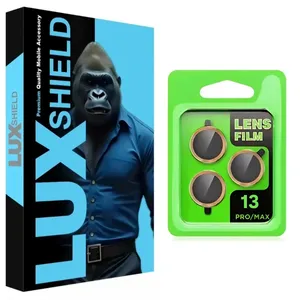 محافظ لنز دوربین فلزی لوکس شیلد مدل Lens Film مناسب برای گوشی موبایل اپل IPhone 13 Pro / 13 Pro Max