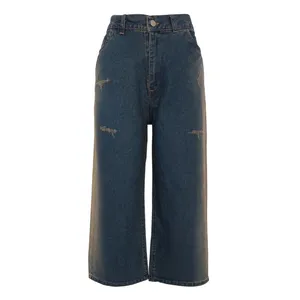 شلوار جین بگ زنانه مدل واید کد 20191