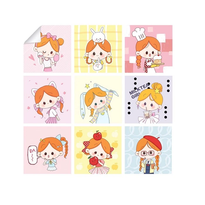 برچسب مدل girly مجموعه 9 عددی