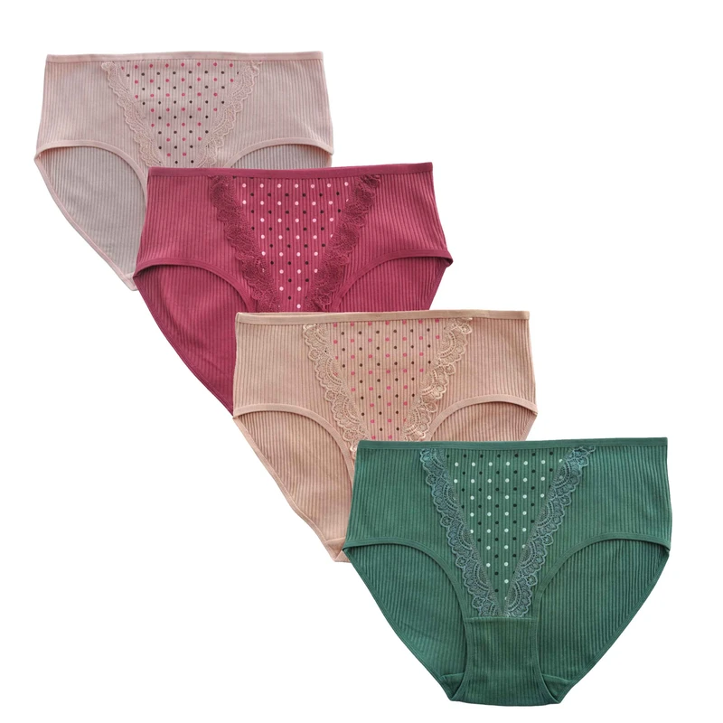 شورت زنانه مدل نخی ضد حساسیت مجموعه 4 عددی