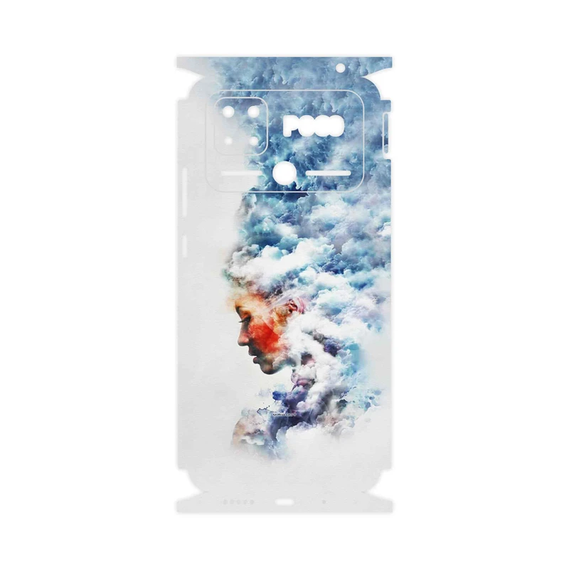 برچسب پوششی ماهوت مدل Women and the Cloud Digital Art-FullSkin مناسب برای گوشی موبایل شیائومی Poco C40