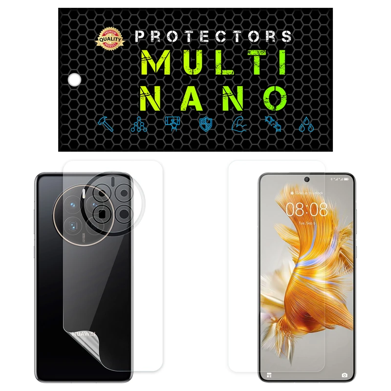 محافظ صفحه نمایش مولتی نانو مدل X-SFT مناسب برای گوشی موبایل هوآوی Mate 50E به همراه محافظ پشت