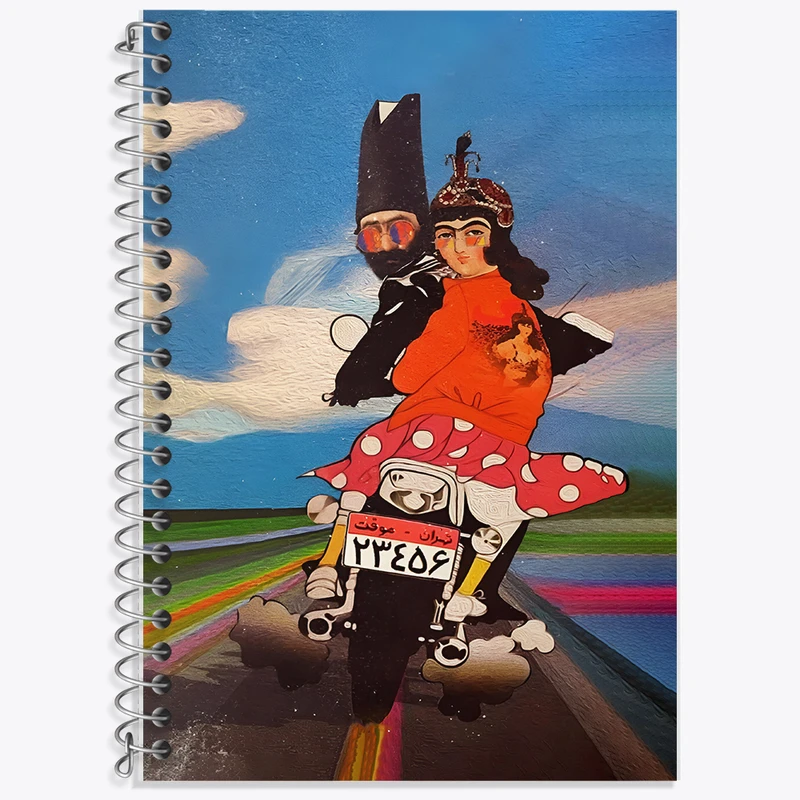 دفتر نت موسیقی 50 برگ خندالو طرح قاجاریه کد F5021