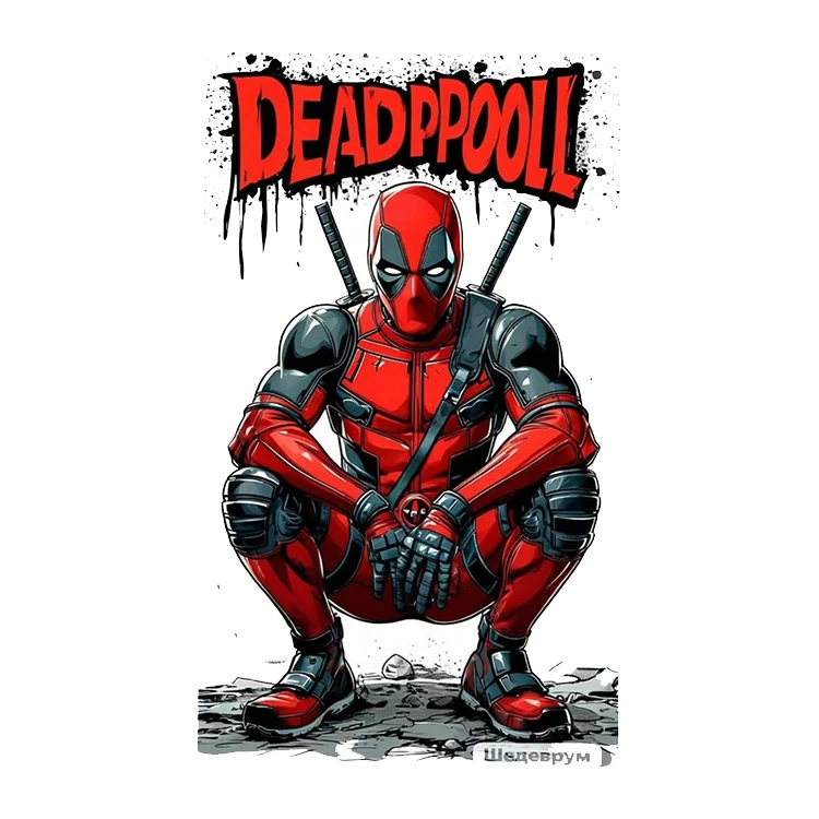 استیکر پارچه و لباس پاد آفرین مدل ددپول کد 1188