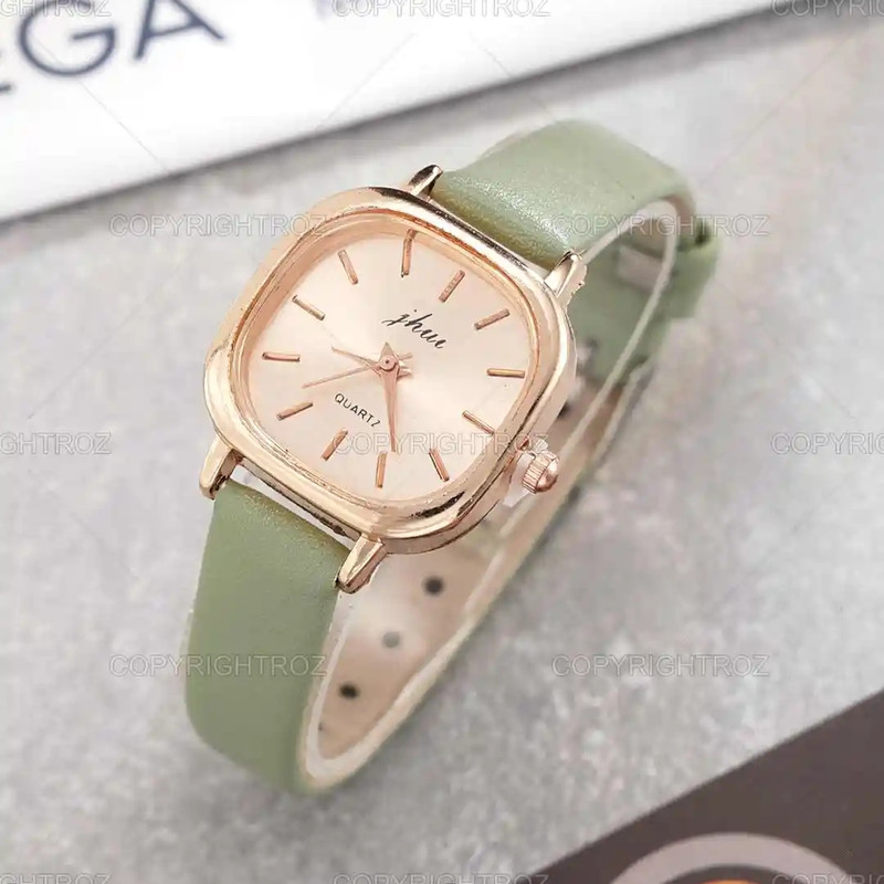 ساعت مچی عقربه ای دخترانه مدل کلاسیک بند چرمی 102 ساعت مچی عقربه ای دخترانه مدل کلاسیک بند چرمی 102