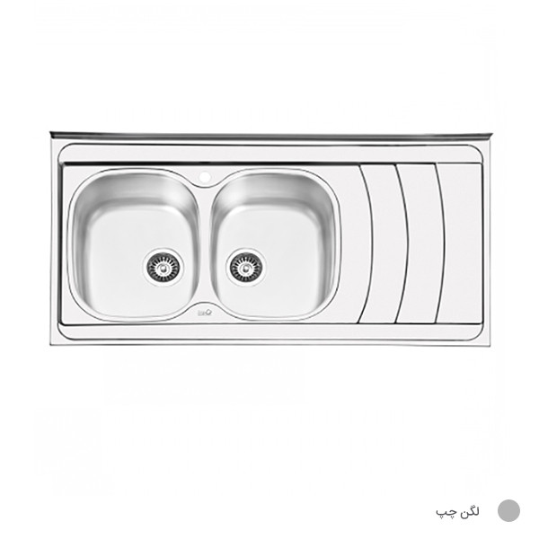 سینک ظرفشویی ایلیا استیل مدل 1044 روکار