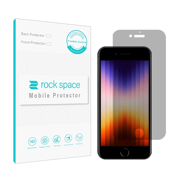 محافظ صفحه نمایش حریم شخصی راک اسپیس مدل HyPRV مناسب برای گوشی موبایل اپل iPhone SE