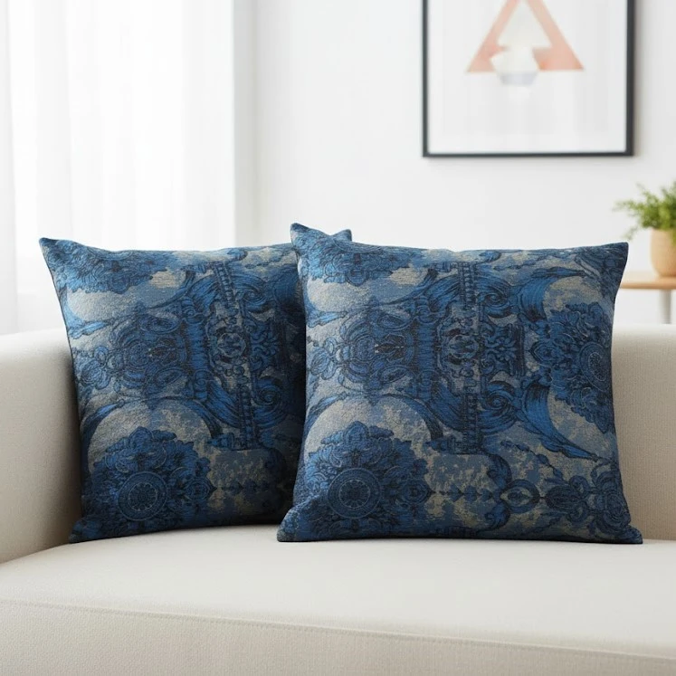 کاور کوسن مدل ساتن مبلی بسته دو عددی سایز 40*40 سانتی متر