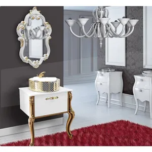 ست کابینت روشویی کاسپین مدل لاتر به همراه آینه