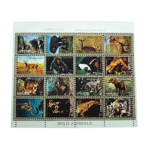 تمبر یادگاری مدل حیوانات کد tab-699 مجموعه 16 عددی