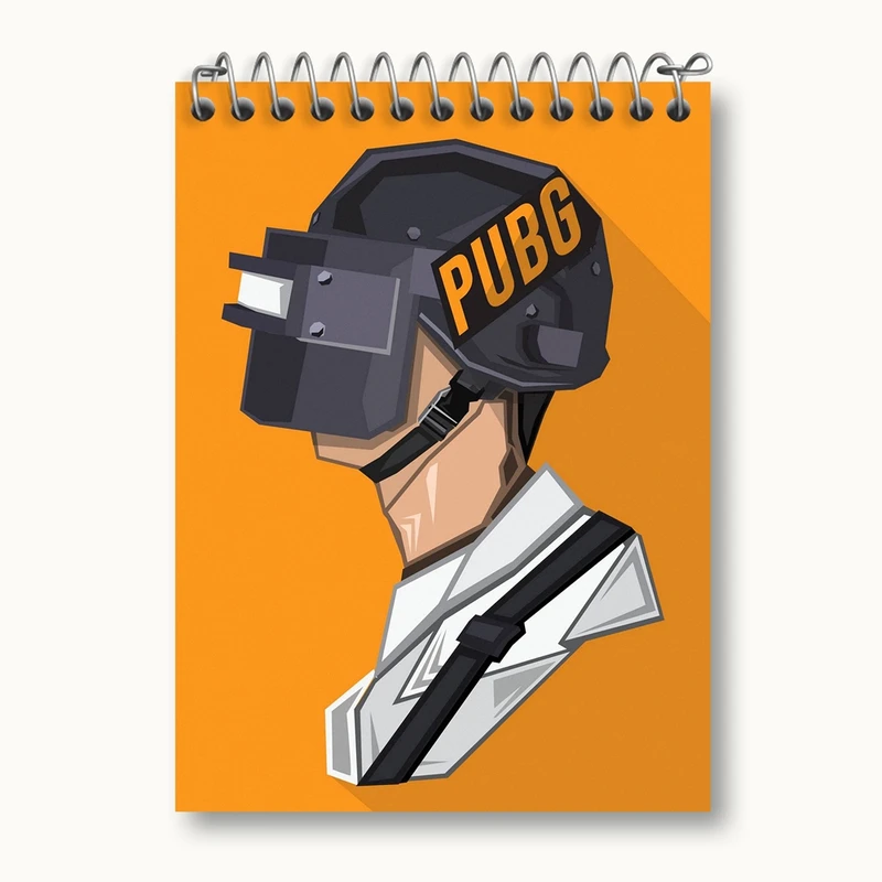 دفتر یادداشت 50 برگ خندالو مدل بازی پابجی PUBG کد 3776